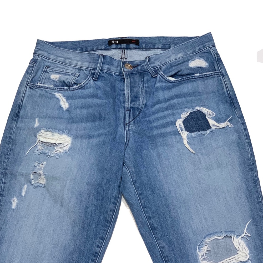 27 / 3X1 WM3 Crop Fringe Jeans - Picture 4 of 8